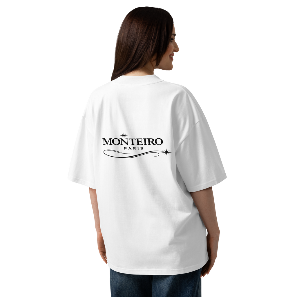 Tee-shirt Monteiro Paris Blanc + Design Dos